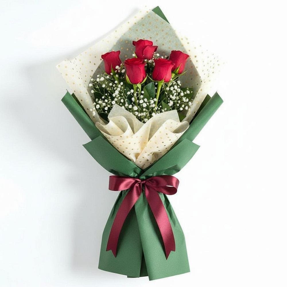 Букет рубиновое очарование в Темнолесской Букет цветов из: Розы в Темнолесской