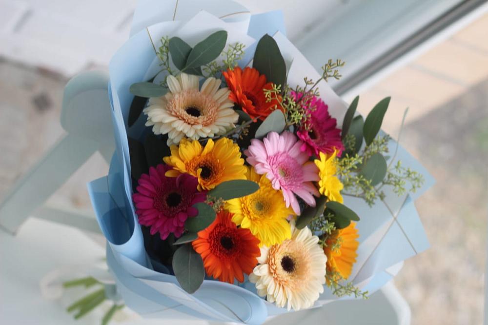 Букет цветов из: Герберы в Темнолесской