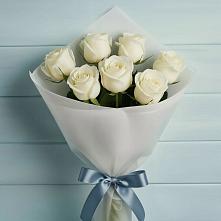 7 Белых роз Эдлесс Лав в Темнолесской Букет 7 Белых роз Эдлесс Лав в Темнолесской