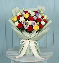 Букет цветов из:  Розы в Темнолесской