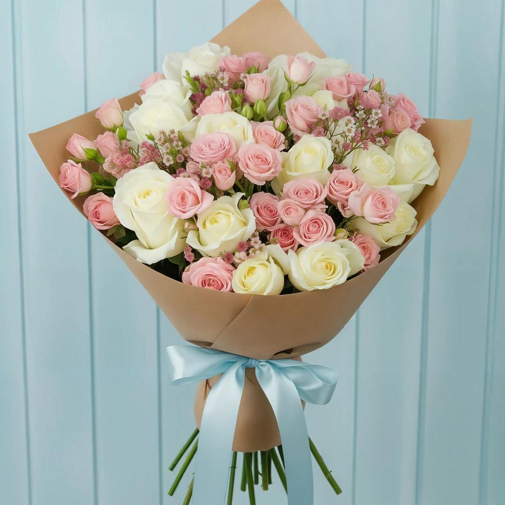 Букет цветов из: Розы в Темнолесской