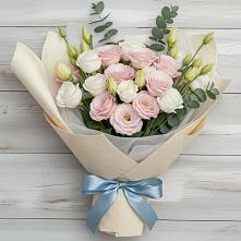 Букет цветов из:  Лизиантусы в Темнолесской