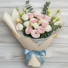 Букет цветов из:  Лизиантусы в Темнолесской