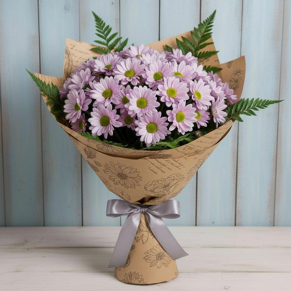 Букет соблазн в Темнолесской Букет цветов из: Хризантемы в Темнолесской