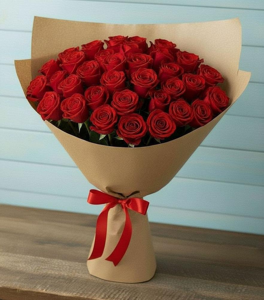 Букет Красные розы Милано в Темнолесской
