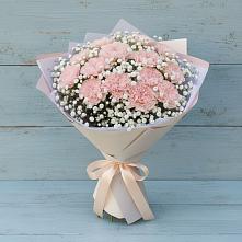 Букет цветов из:  Гвоздики в Темнолесской