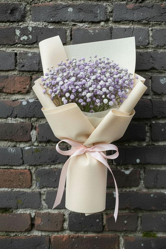 Букет Нежные чувства в Темнолесской Букет цветов из: Гипсофила в Темнолесской