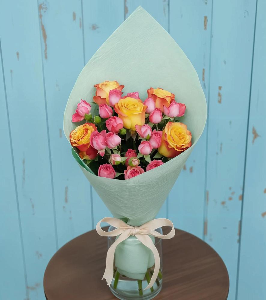 Букет цветов из: Розы в Темнолесской