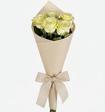 Букет белые крылья в Темнолесской Букет цветов из: Розы в Темнолесской