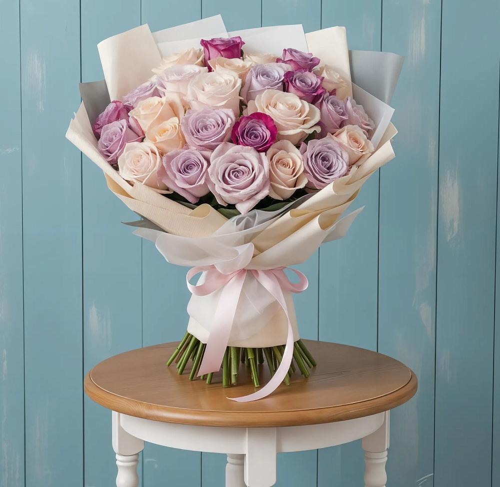 Букет цветов из: Розы в Темнолесской