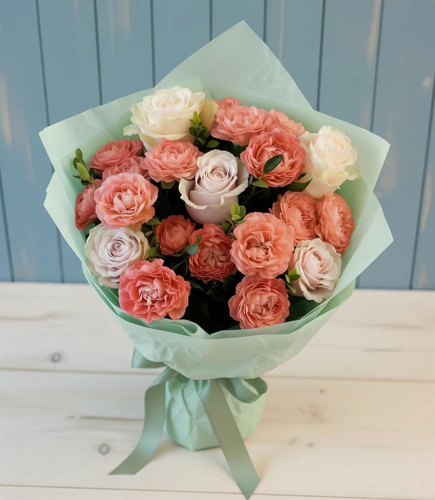 Букет цветов из: Розы в Темнолесской