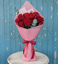 Букет цветов из:  Розы в Темнолесской