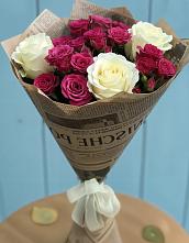 Букет цветов из:  Розы в Темнолесской