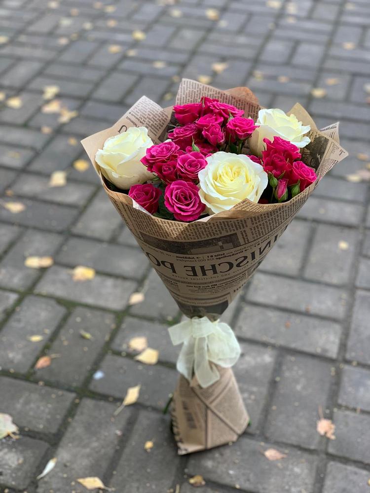 Букет цветов из: Розы в Темнолесской