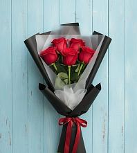 Букет в ритме города в Темнолесской Букет цветов из: Розы в Темнолесской