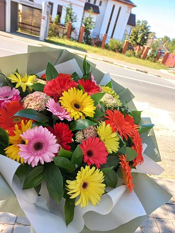 Букет цветов из: Герберы в Темнолесской
