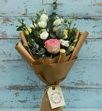 Букет цветов из:  Розы и Лизиантусы в Темнолесской