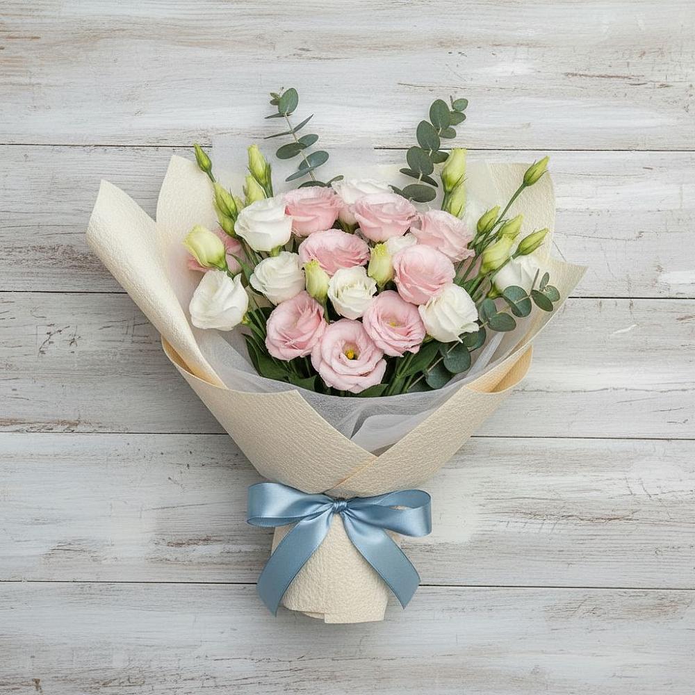 Букет цветов из: Лизиантусы в Темнолесской